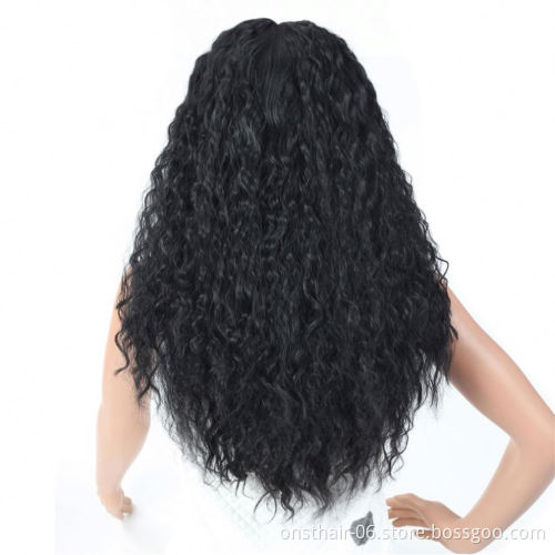 MYZYR private label,synthetic lace front wig  Long Water Wave 13X3 Lace Front Wig Middle Parting,synthetic wig vendor